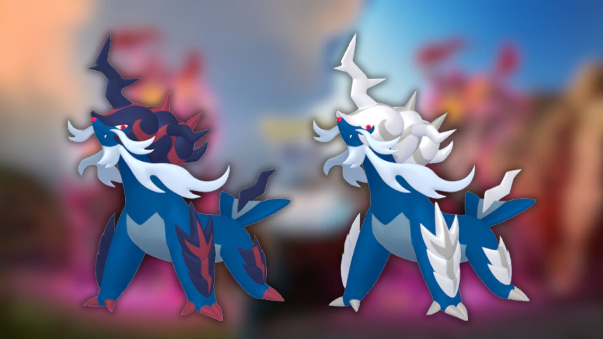Hisuian Samurott and its shiny variant (Image via The Pokemon Company)